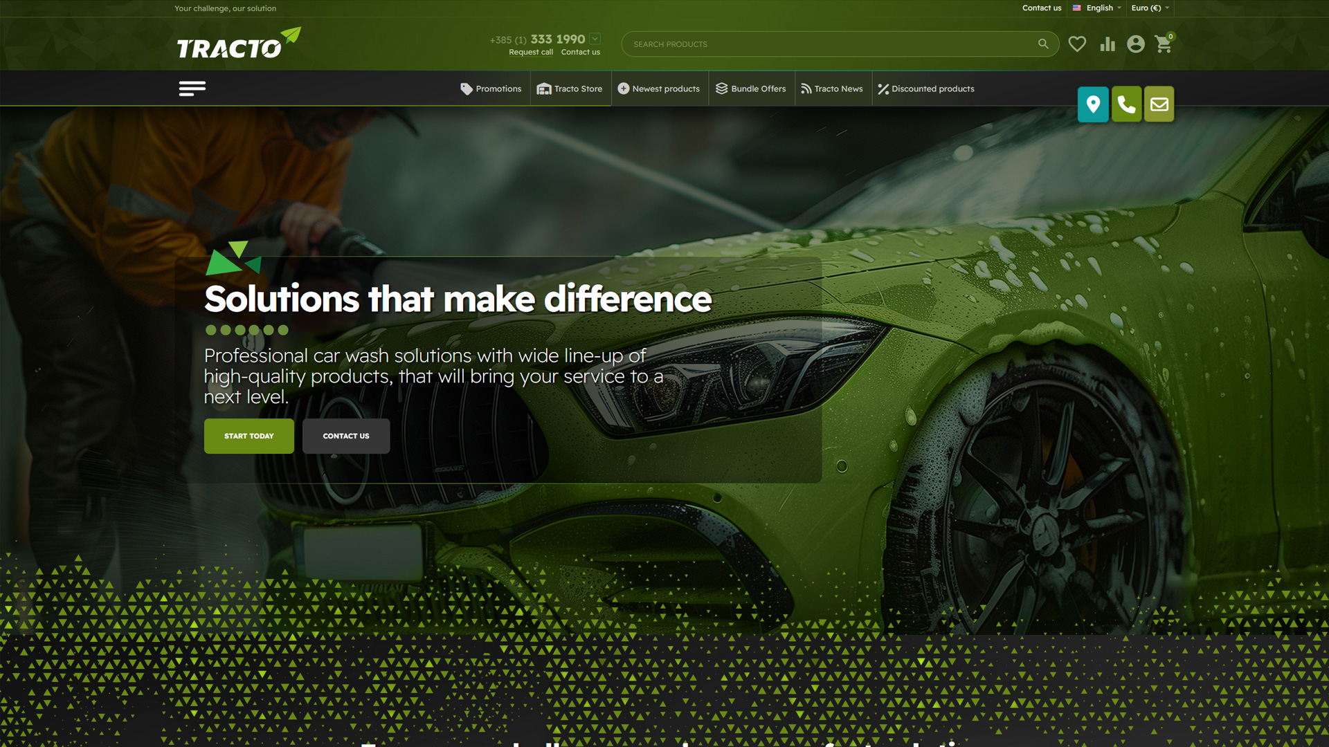 Tracto webshop and B2B platform